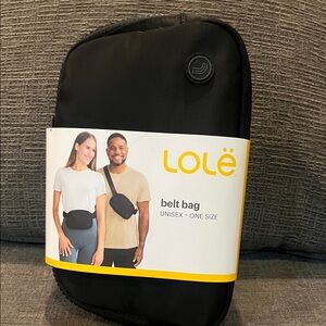 Lole Black Unisex Belt Bag that is Brand new.